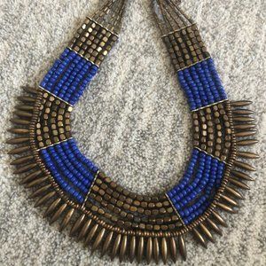 Handmade Blue African Necklace